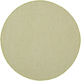 Nourison Courtyard Cou01 Ivory Green Rugs