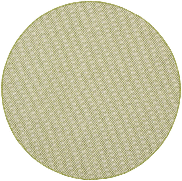 Nourison Courtyard Cou01 Ivory Green Rugs