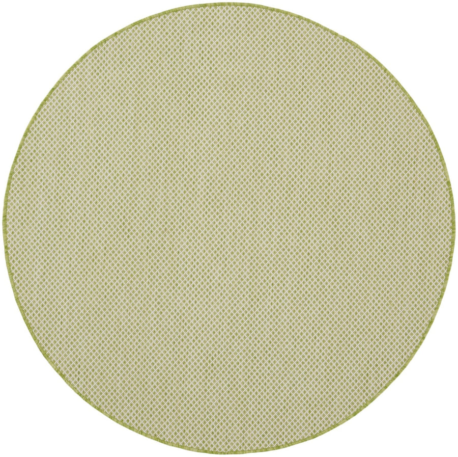 Nourison Courtyard Cou01 Ivory Green Rugs