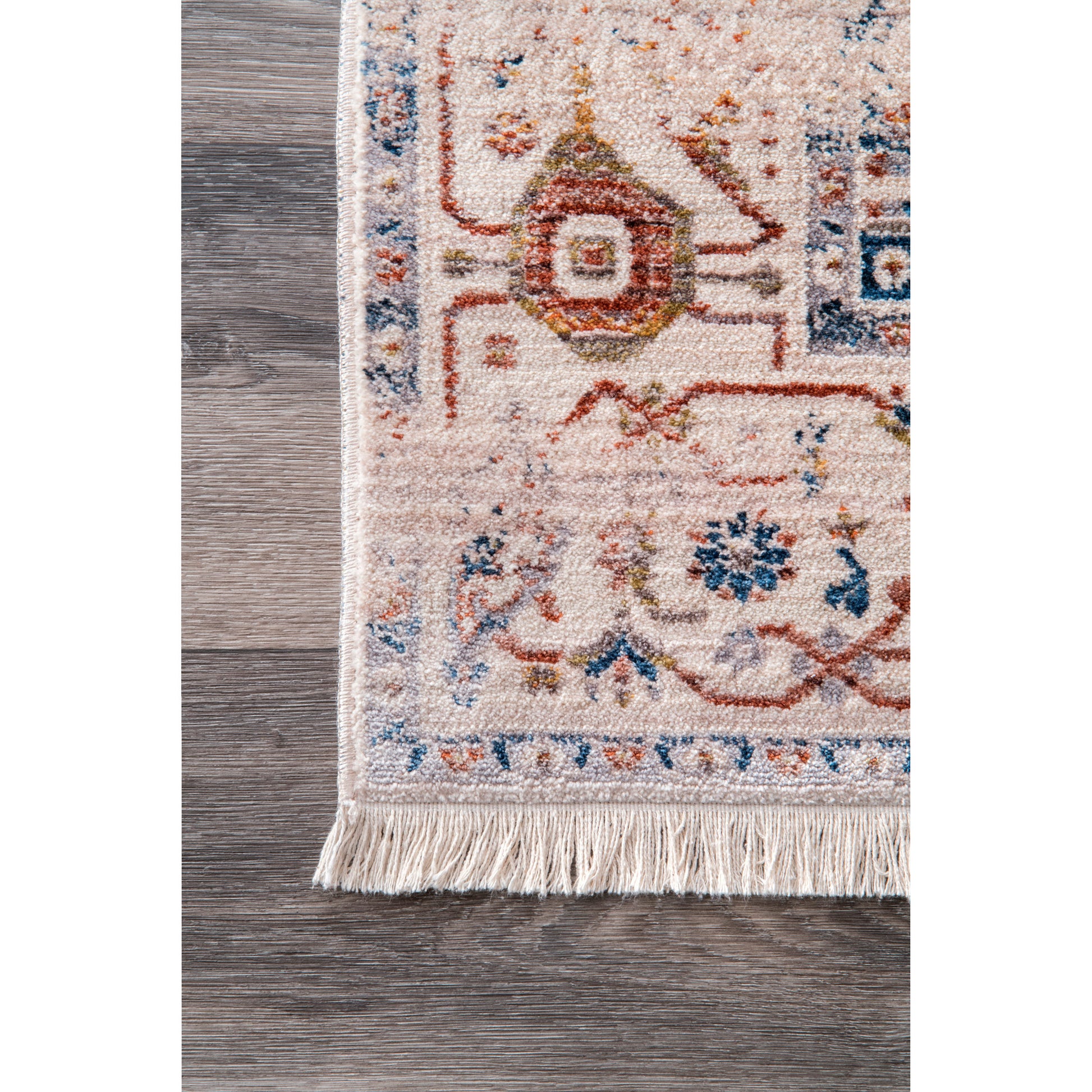 Nuloom Harriet Vintage Medallion Khmc04B Ivory Area Rug