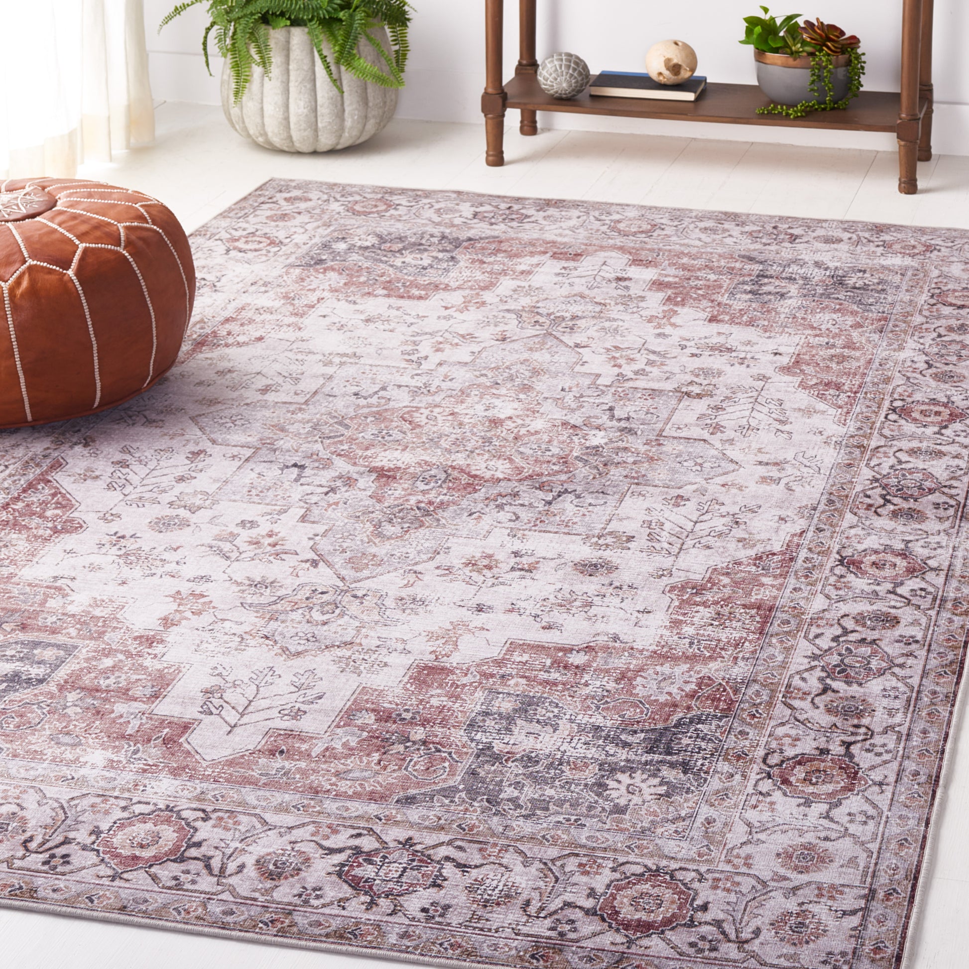 Safavieh Tucson Tsn105B Beige/Light Sage Area Rug