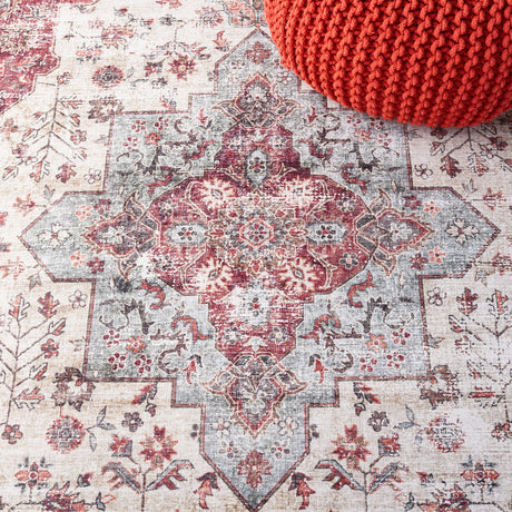 Safavieh Tucson Tsn105C Beige Green/Rust Rug.