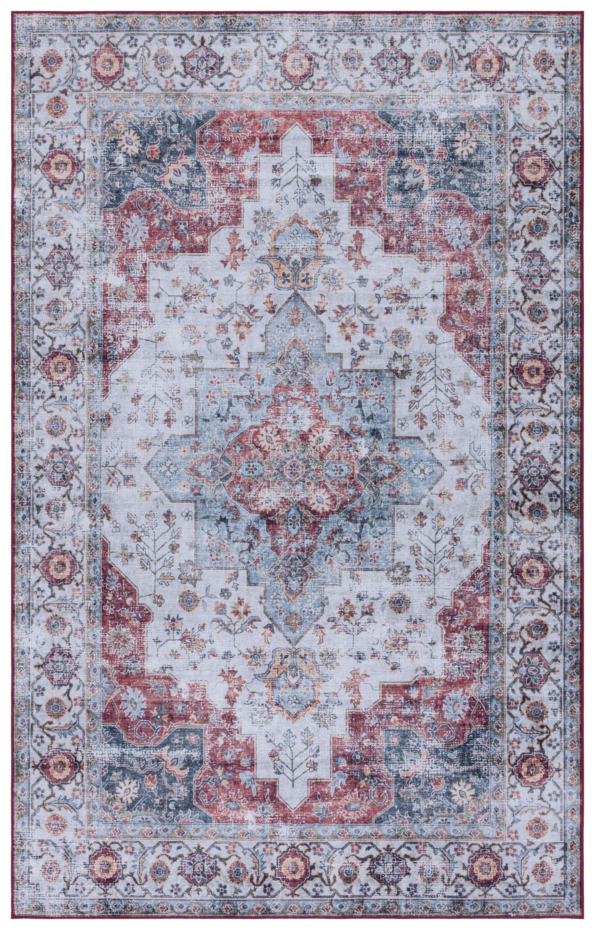 Safavieh Tucson Tsn105L Light Blue/Rust Area Rug