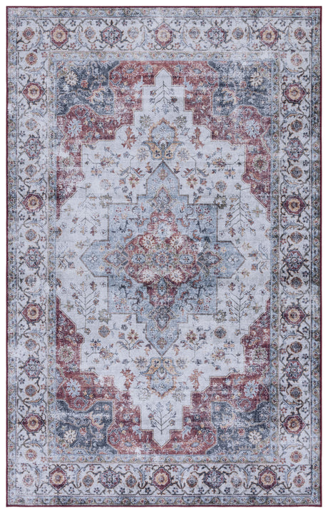 Safavieh Tucson Tsn105L Light Blue/Rust Rug.