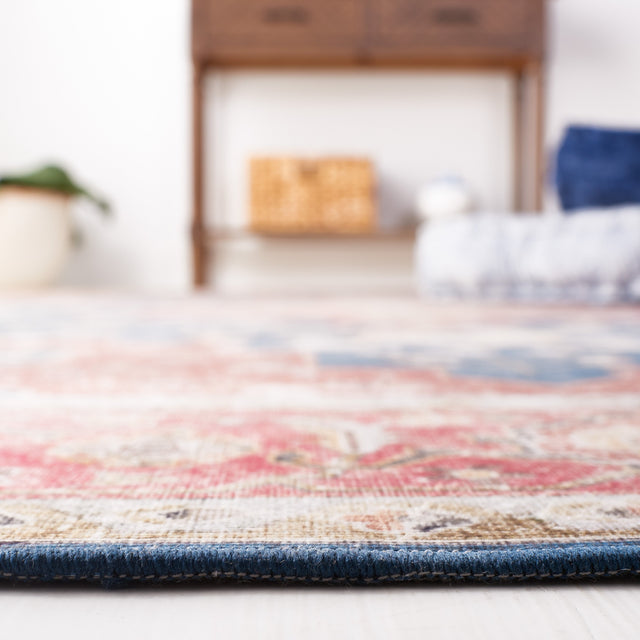 Safavieh Tucson Tsn105N Navy/Rust Rug.