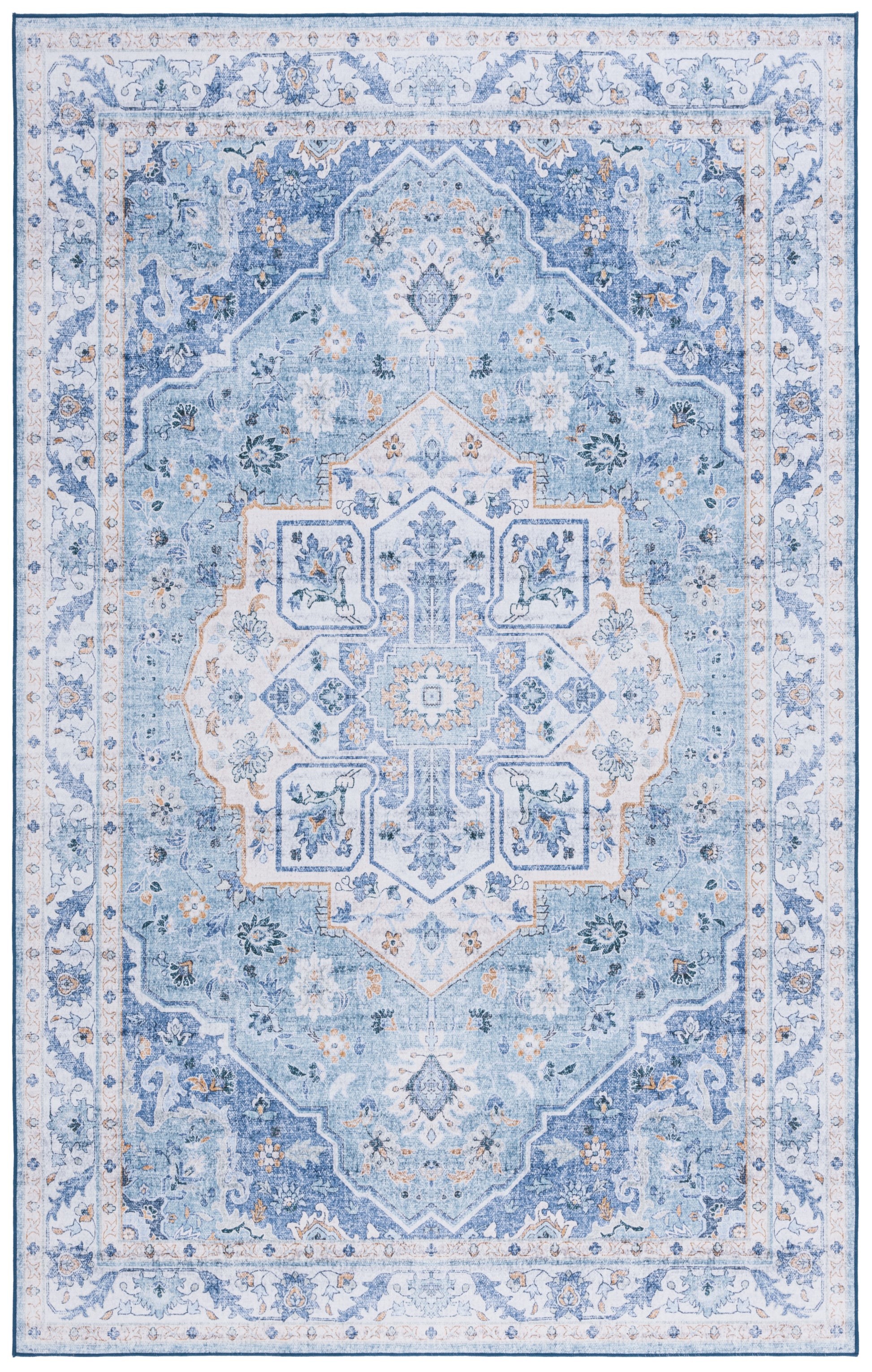 Safavieh Tucson Tsn118L Light Blue/Blue Area Rug