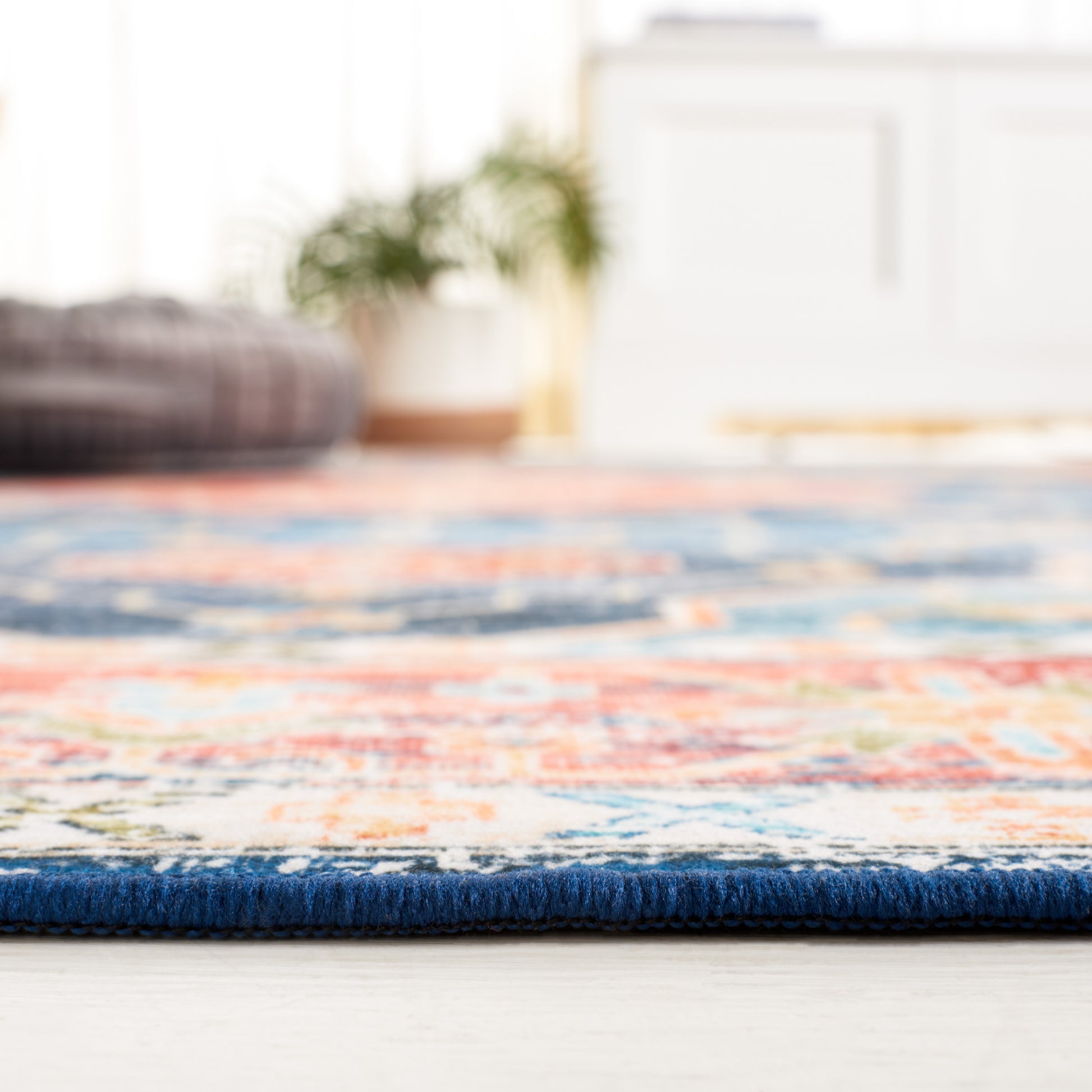 Safavieh Tucson Tsn119M Blue/Rust Area Rug