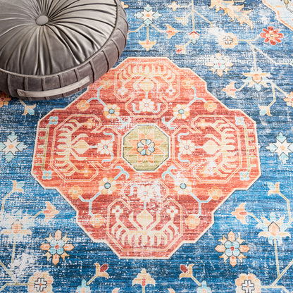 Safavieh Tucson Tsn119M Blue/Rust Area Rug