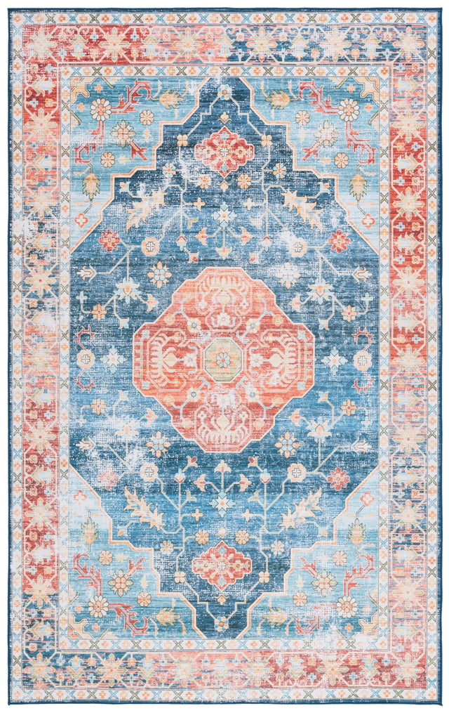 Safavieh Tucson Tsn119M Blue/Rust Rug.