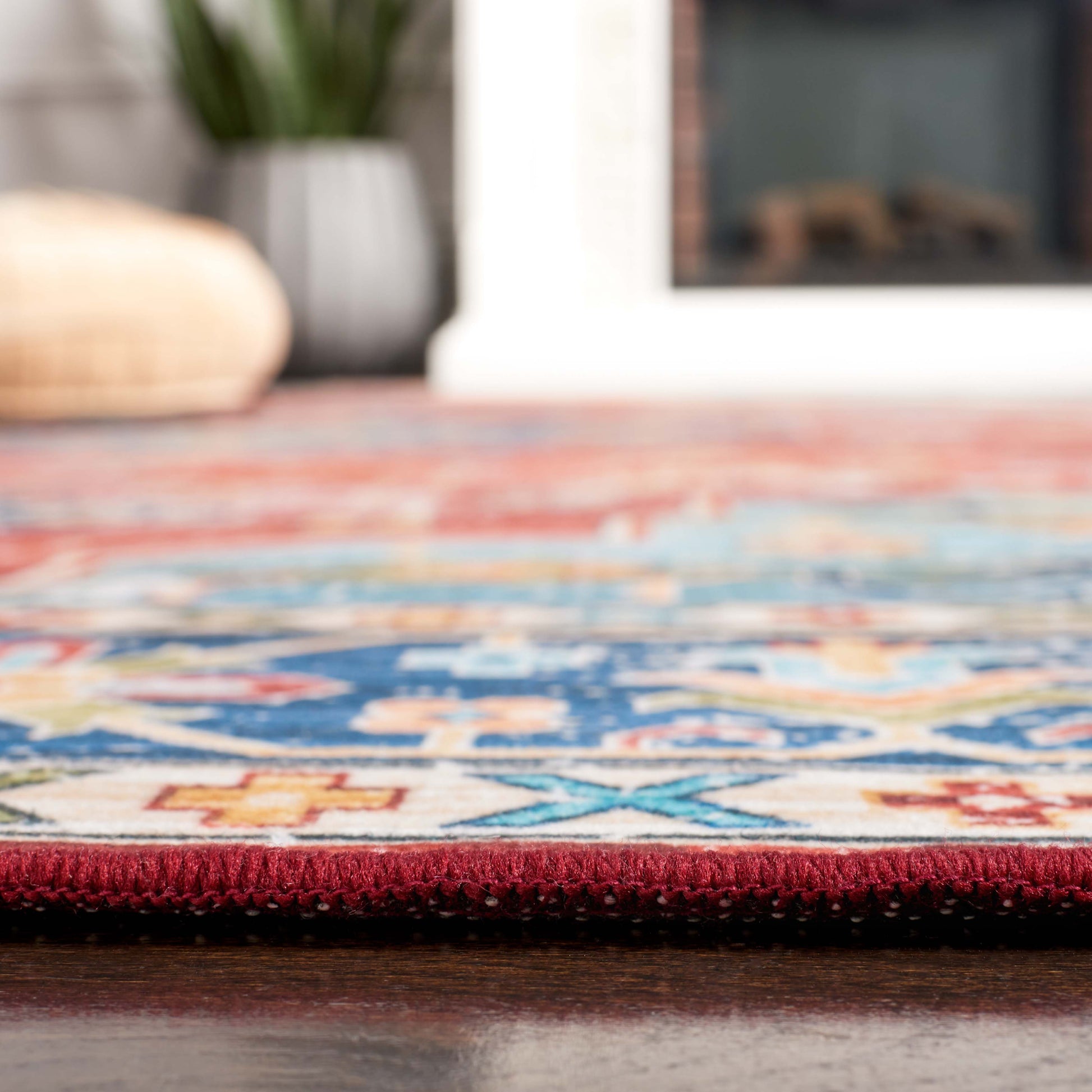 Safavieh Tucson Tsn119P Rust/Blue Area Rug