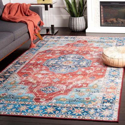 Safavieh Tucson Tsn119P Rust/Blue Area Rug