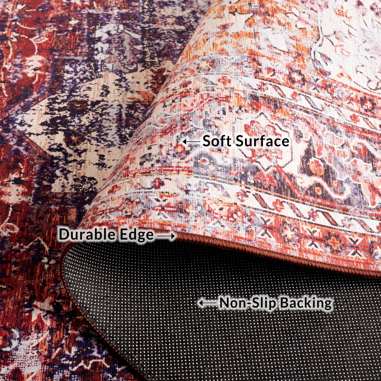 Safavieh Tucson Tsn151B Beige/Red Rug.