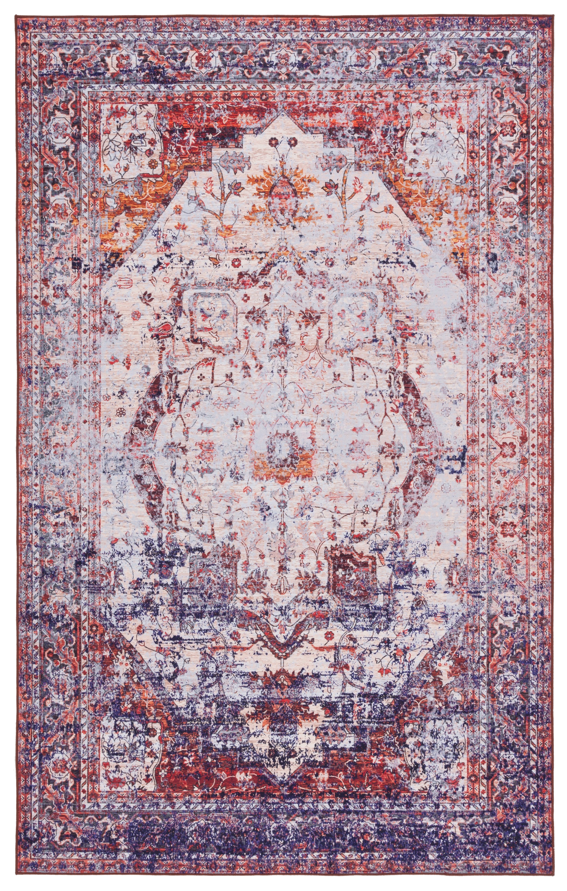 Safavieh Tucson Tsn151B Beige/Red Area Rug