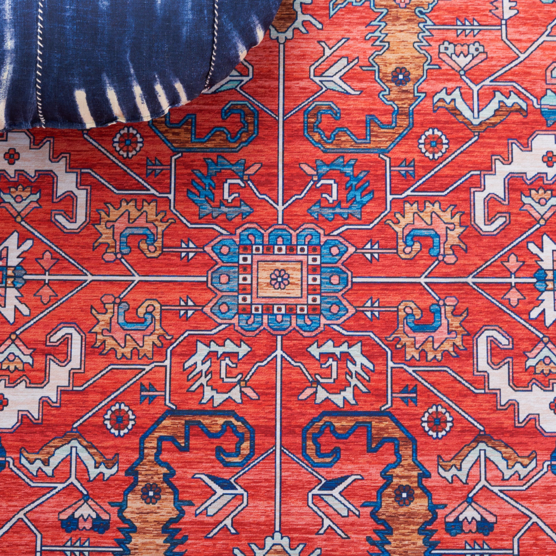 Safavieh Tucson Tsn152P Rust/Navy Area Rug