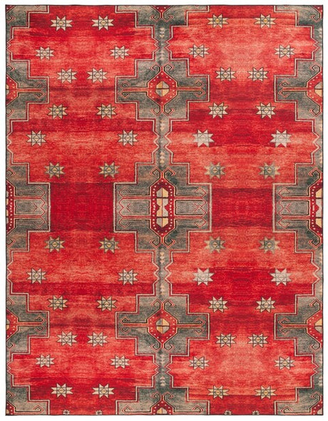 Safavieh Tucson Tsn189P Rust/Green Rug.