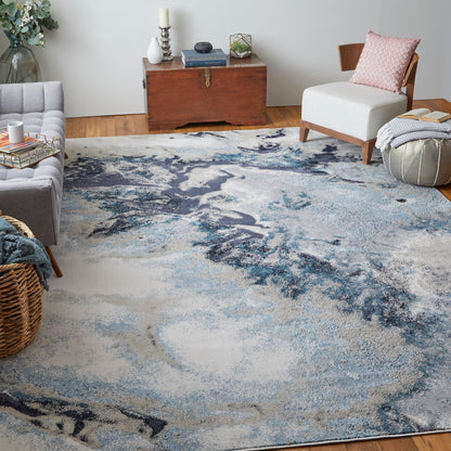 Feizy Astra Ara39L4F Blue/Gray/Ivory Area Rug