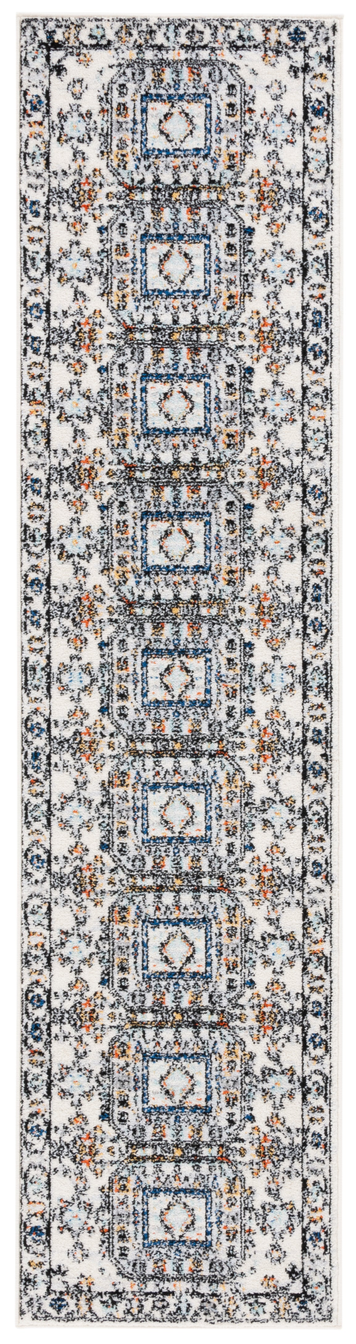 Safavieh Tulum Tul660A Ivory Grey/Blue Rust Area Rug