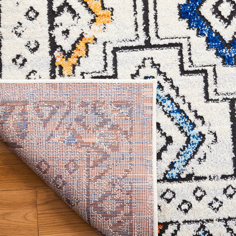 Safavieh Tulum Tul662A Ivory Grey/Blue Rust Rug.