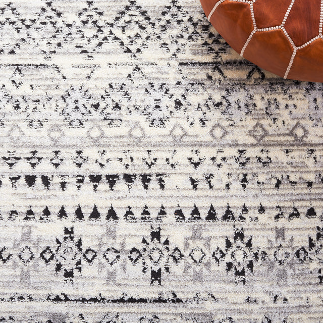 Safavieh Tulum Tul663A Ivory Grey/Charcoal Rug.