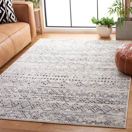 Safavieh Tulum Tul663A Ivory Grey/Charcoal Rug.