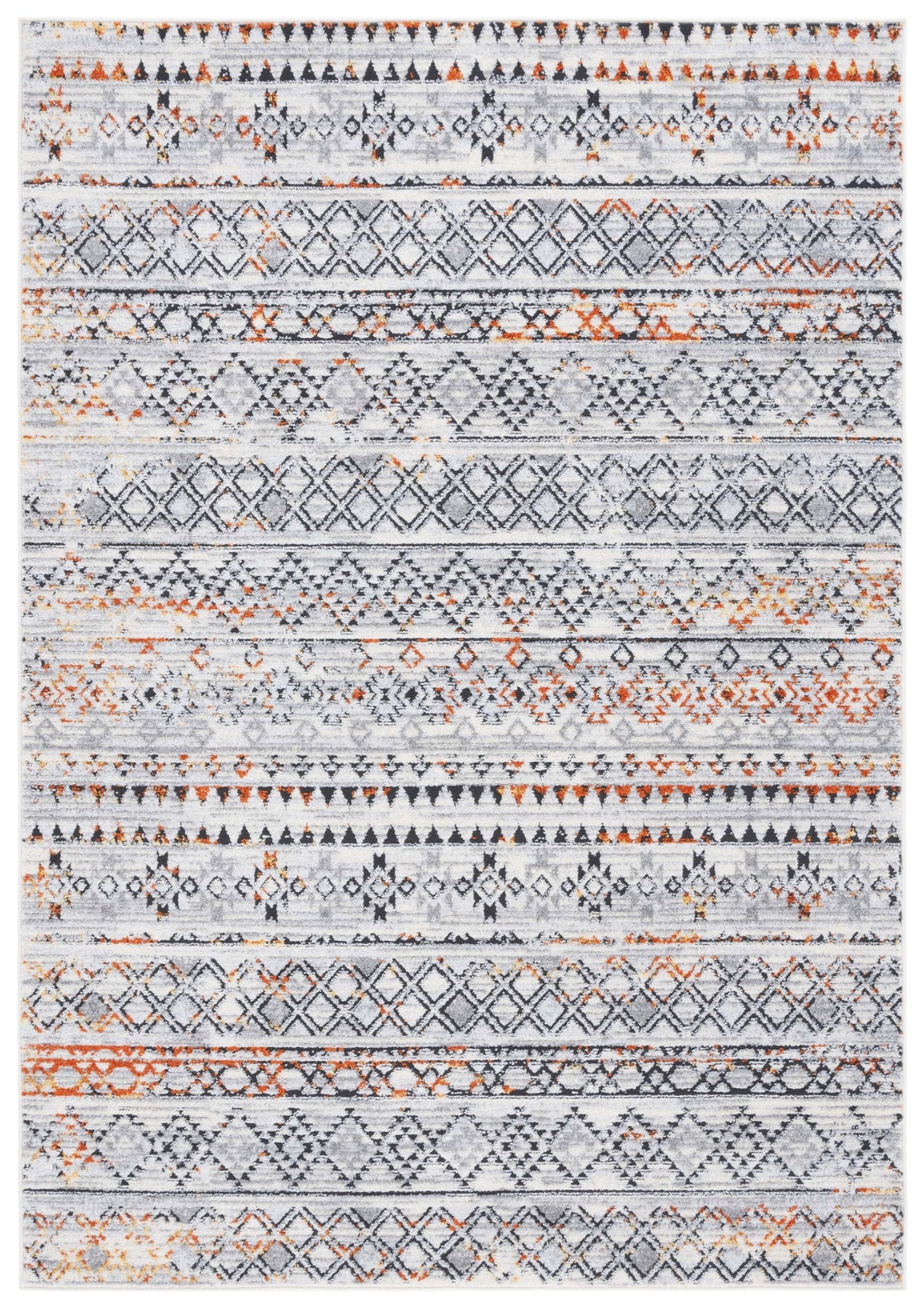 Safavieh Tulum Tul663P Ivory Grey/Rust Rug.