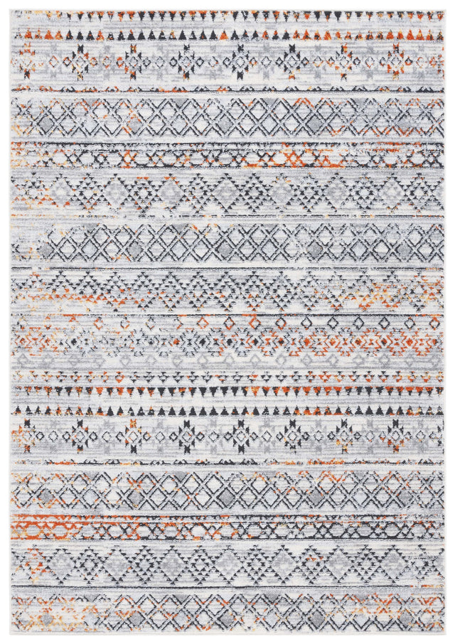 Safavieh Tulum Tul663P Ivory Grey/Rust Rug.