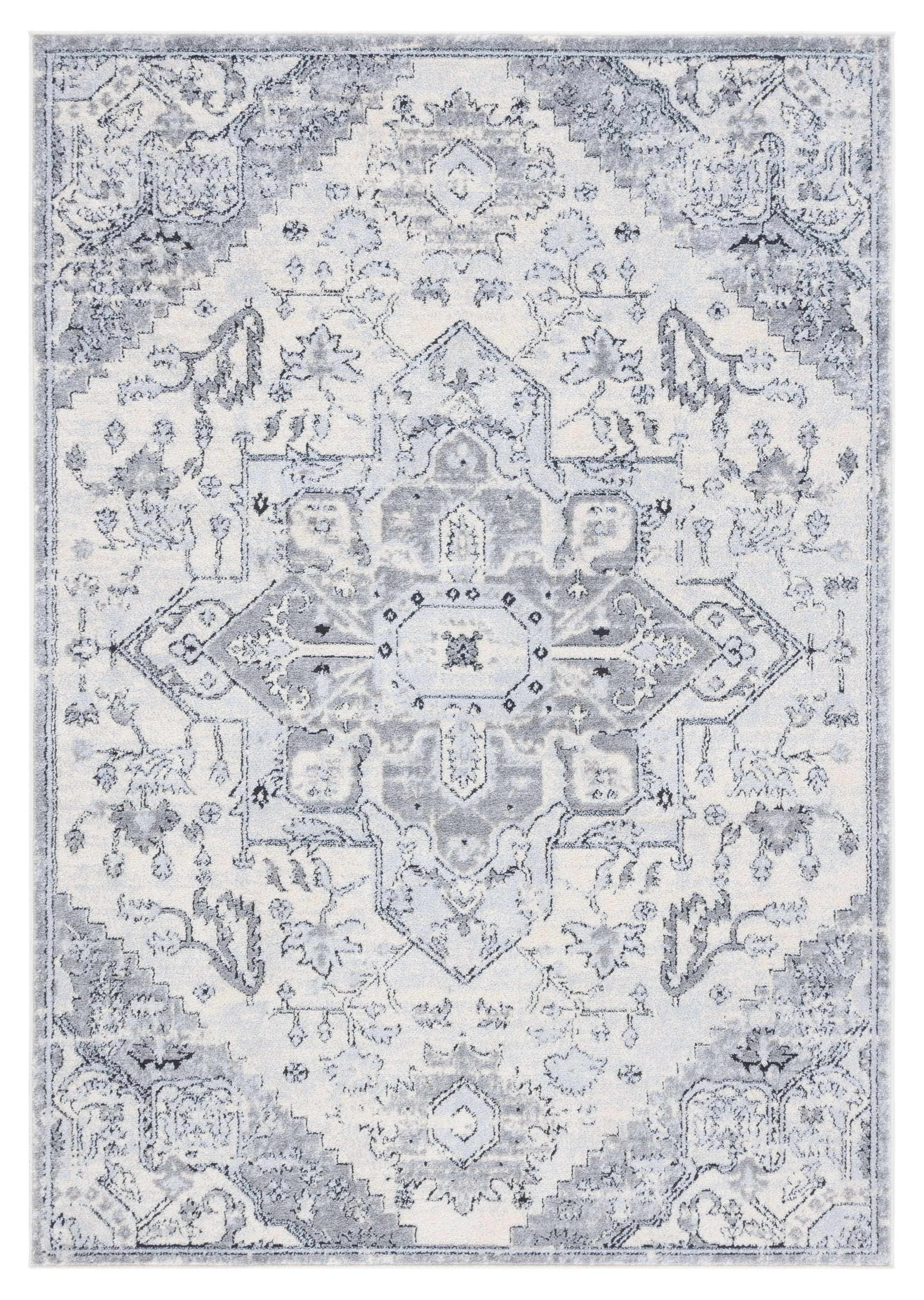 Safavieh Tulum Tul665F Ivory Grey/Light Grey Area Rug