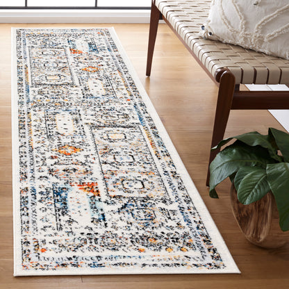 Safavieh Tulum Tul667A Ivory Grey/Blue Rust Area Rug