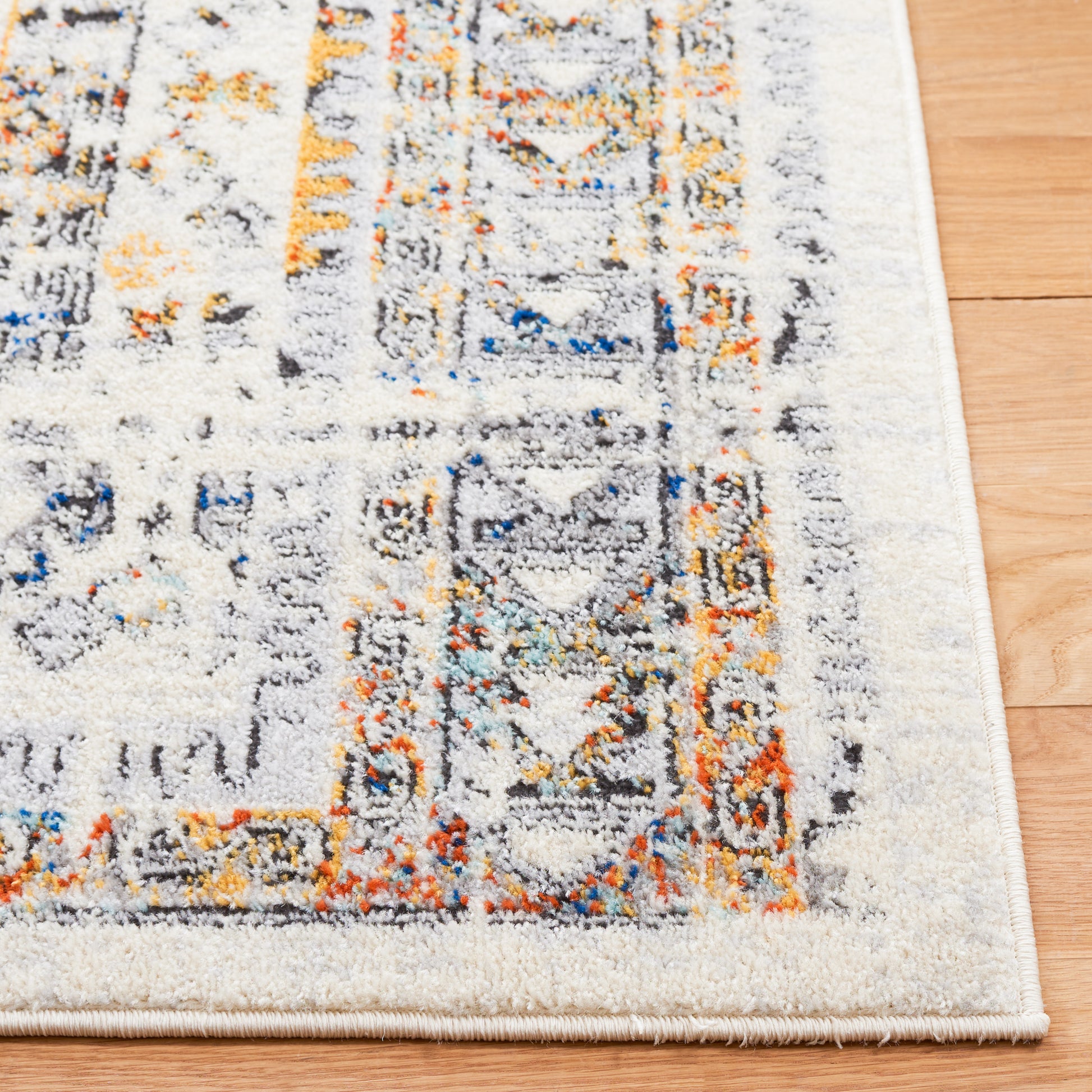 Safavieh Tulum Tul667A Ivory Grey/Blue Rust Area Rug