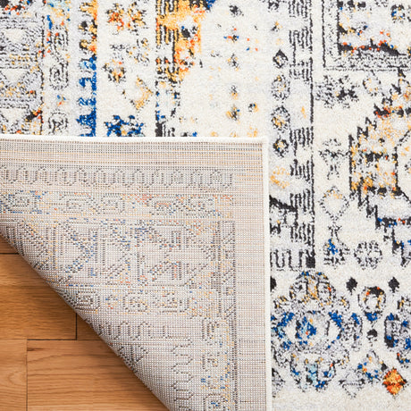 Safavieh Tulum Tul667A Ivory Grey/Blue Rust Rug.