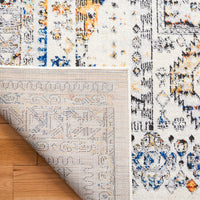 Safavieh Tulum Tul667A Ivory Grey/Blue Rust Area Rug