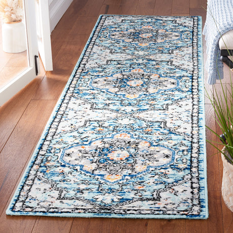 Safavieh Tulum Tul668M Blue Grey/Rust Rug.
