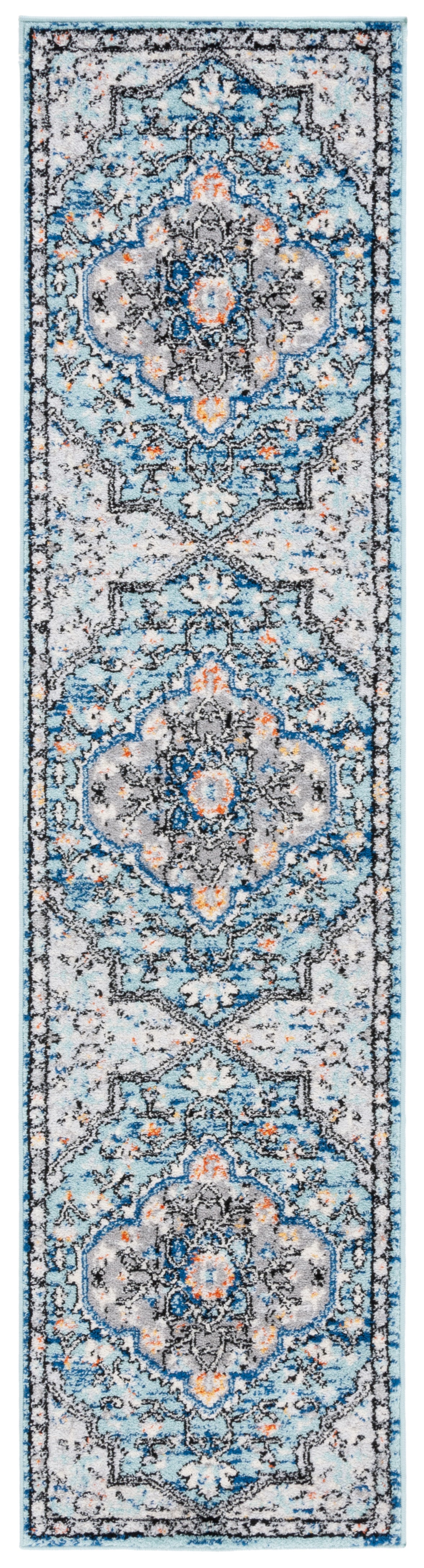 Safavieh Tulum Tul668M Blue Grey/Rust Area Rug