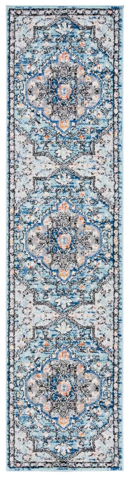 Safavieh Tulum Tul668M Blue Grey/Rust Area Rug