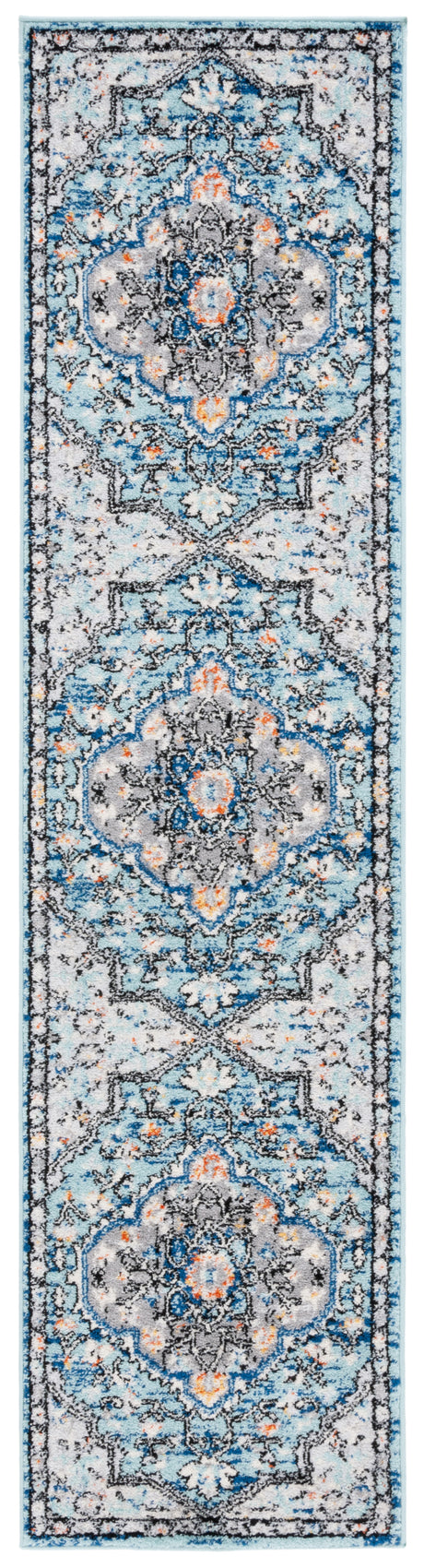 Safavieh Tulum Tul668M Blue Grey/Rust Rug.