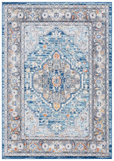 Safavieh Tulum Tul668M Blue Grey/Rust Rug.