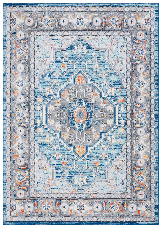 Safavieh Tulum Tul668M Blue Grey/Rust Area Rug