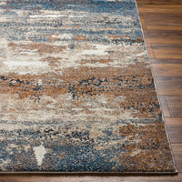 Surya Tuscany Tus-2347 Ivory, Charcoal, Black, Blue, Tan Area Rug