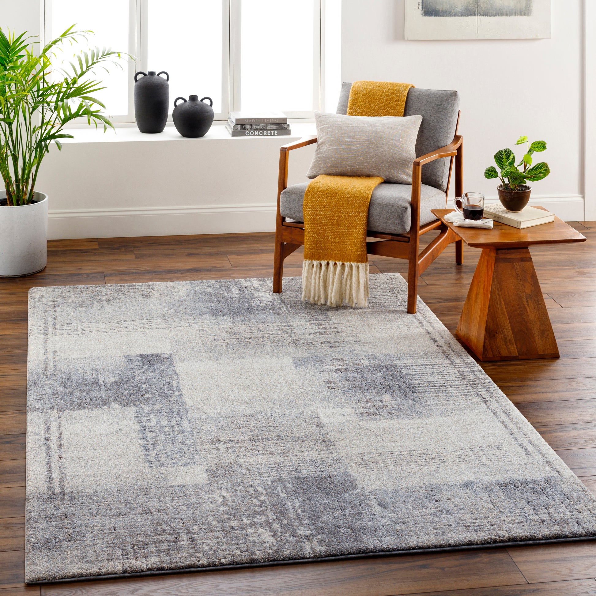 Surya Tuscany Tus-2348 Beige, Ivory, Gray, Charcoal, Olive Area Rug