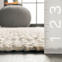 Nuloom Daniela Farmhouse Chunky Nccl01E Off White Area Rug