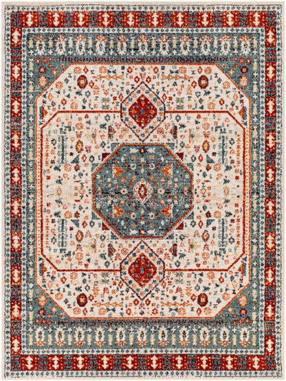 Surya Tevazu Tvz-2338 Light Grey, Grey, Ash, Mocha, Beetle Blue, Khaki, Copper, Onyx Area Rug