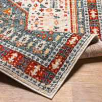 Surya Tevazu Tvz-2338 Light Grey, Grey, Ash, Mocha, Beetle Blue, Khaki, Copper, Onyx Area Rug