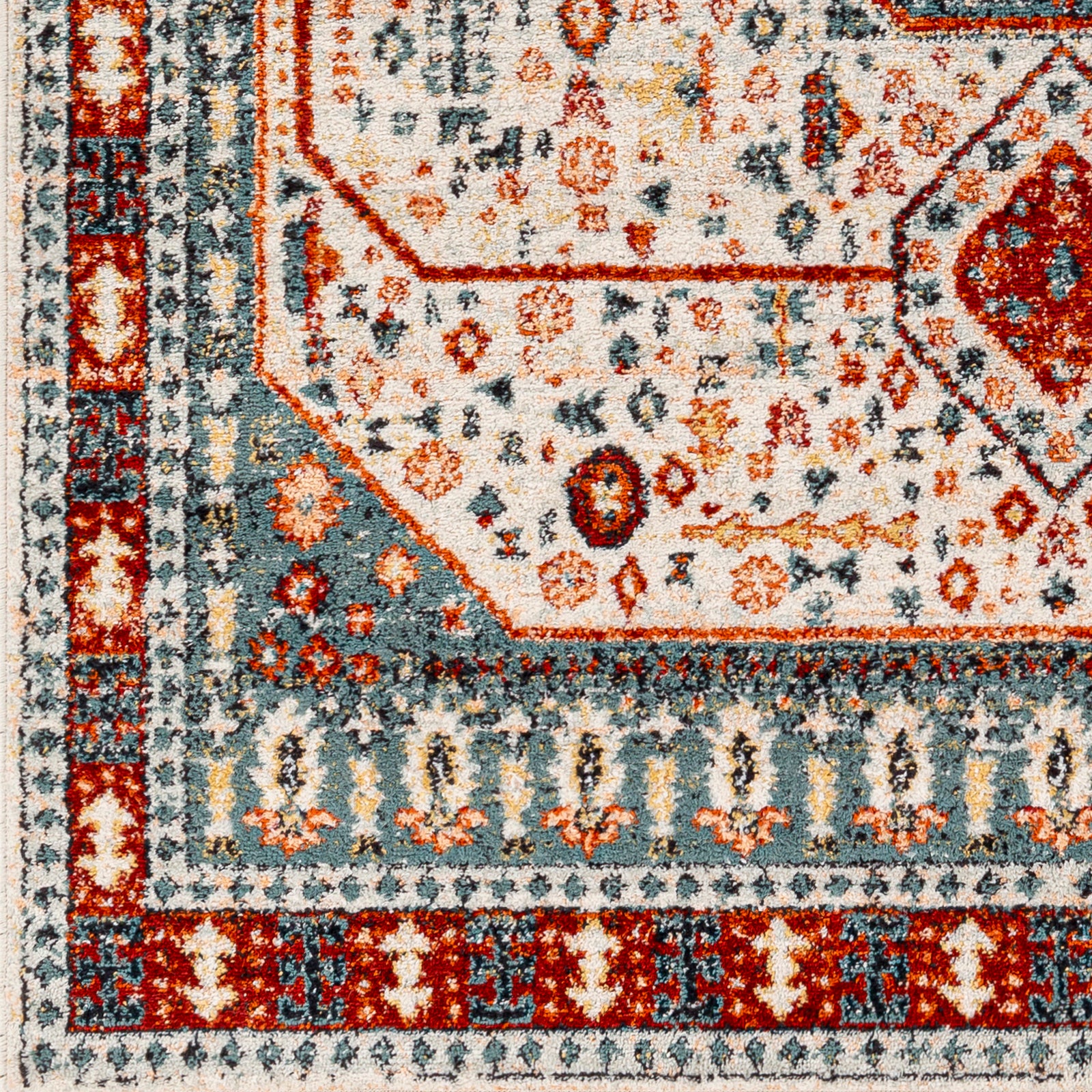 Surya Tevazu Tvz-2338 Light Grey, Grey, Ash, Mocha, Beetle Blue, Khaki, Copper, Onyx Area Rug