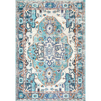 Nuloom Corbett Bohemian Kkcb11B Blue Area Rug