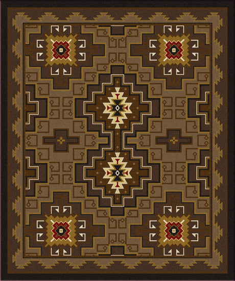 American Dakota Two Sisters Chestnut Rug