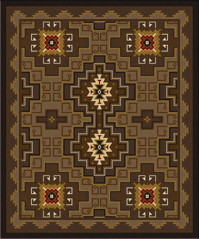 American Dakota Two Sisters Chestnut Rug