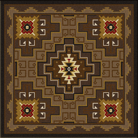 American Dakota Two Sisters Chestnut Rug