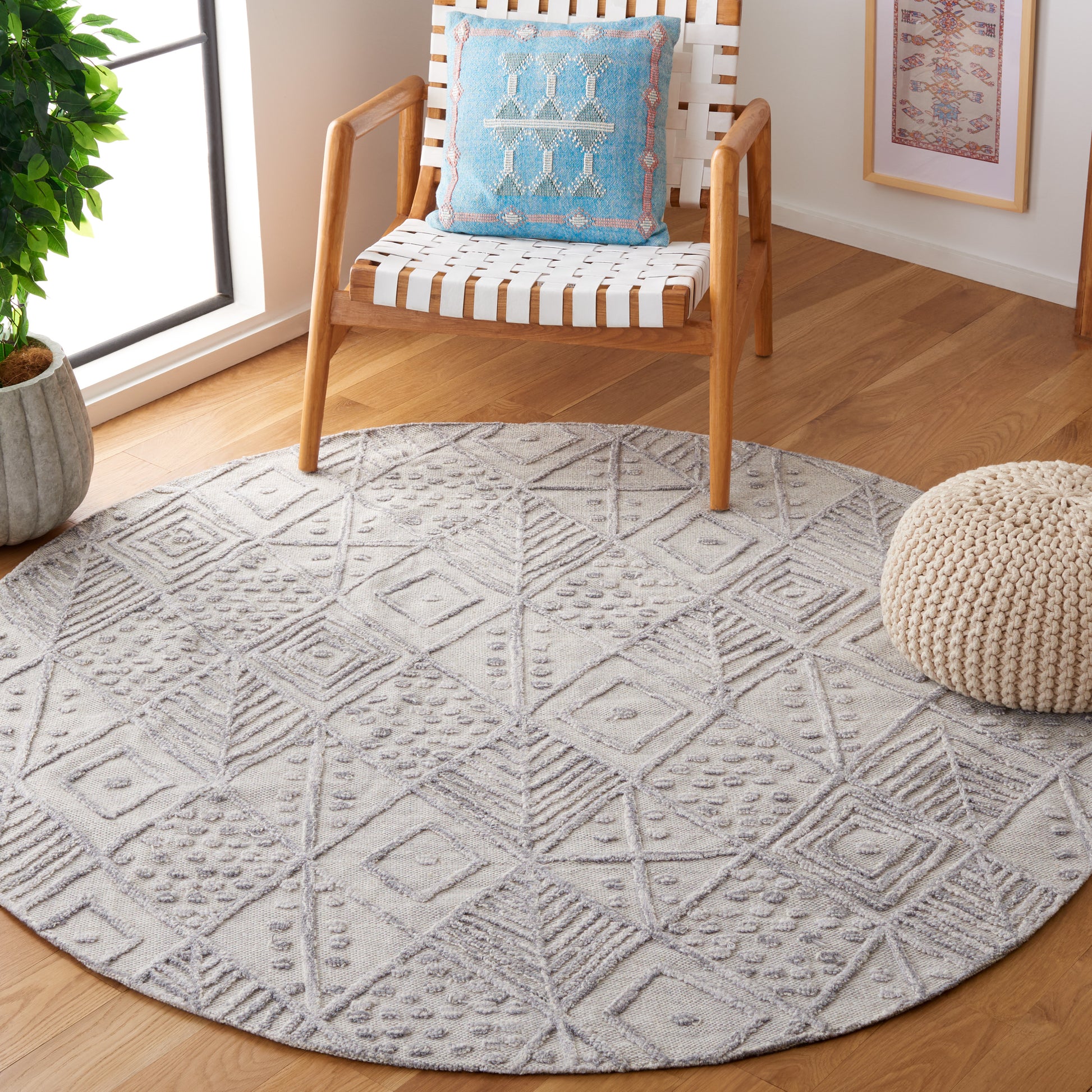 Safavieh Textual Txt202F Grey Area Rug