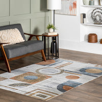 Nuloom Brodee Abstract Retro Grhn05A Beige Area Rug