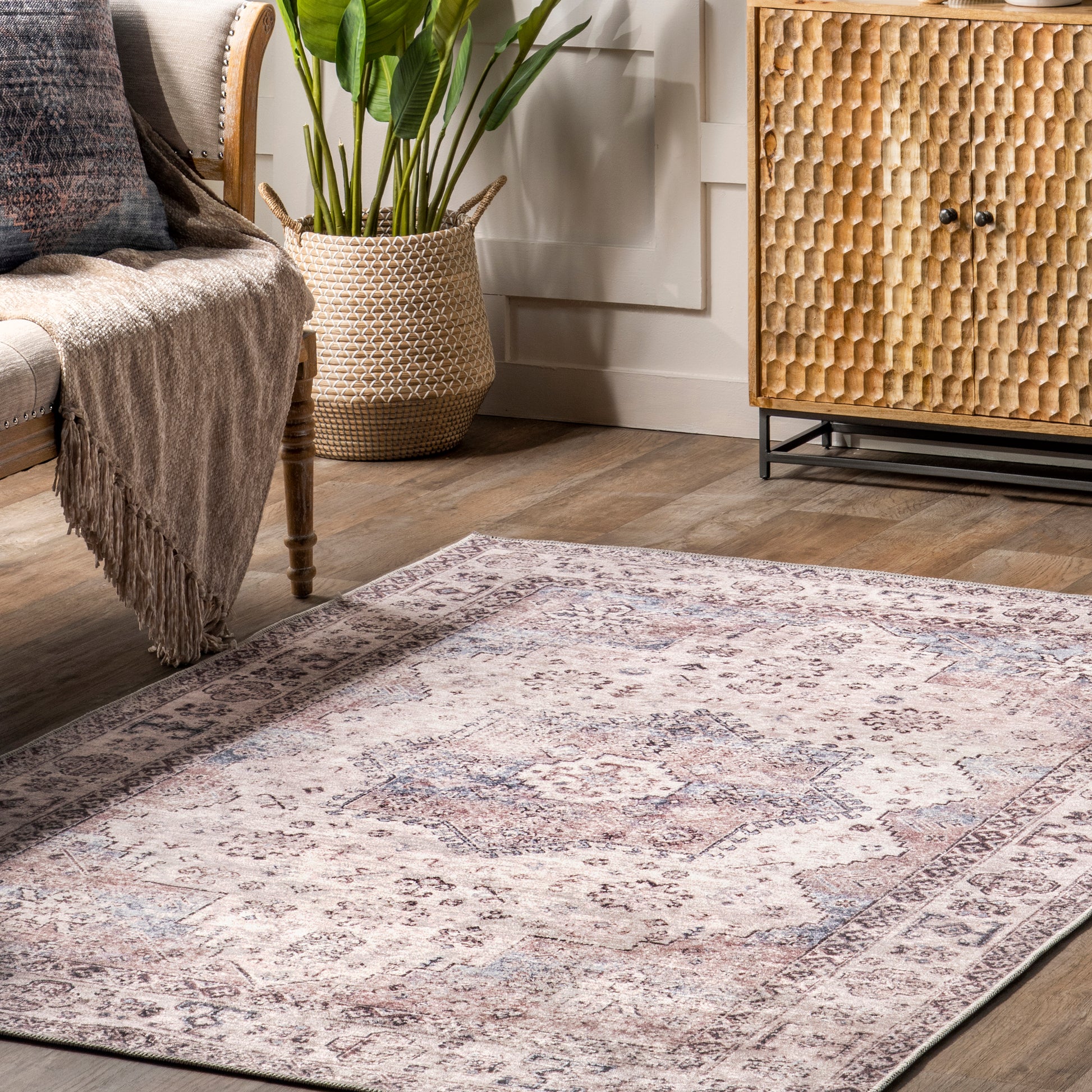 Nuloom Sharyn Traditional Vintage Rzgl04A Rust Area Rug